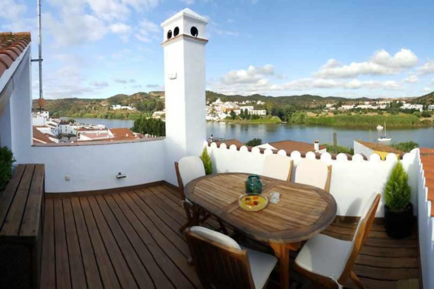 Casa Rural La Raba Terraza Con Increibles Vistas Sanlúcar de Guadiana Exterior foto